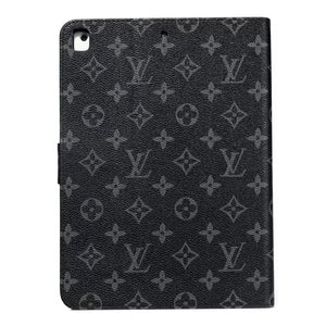 Elegant Monogram Canvas Flip Cover Apple iPad Protective Leather Case - Bestocase