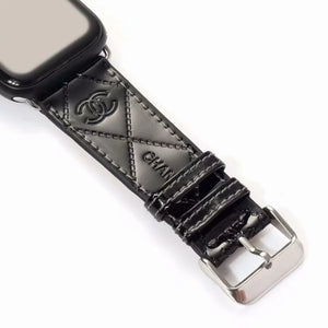 GLOSSY LEATHER APPLE WATCH BAND - Bestocase