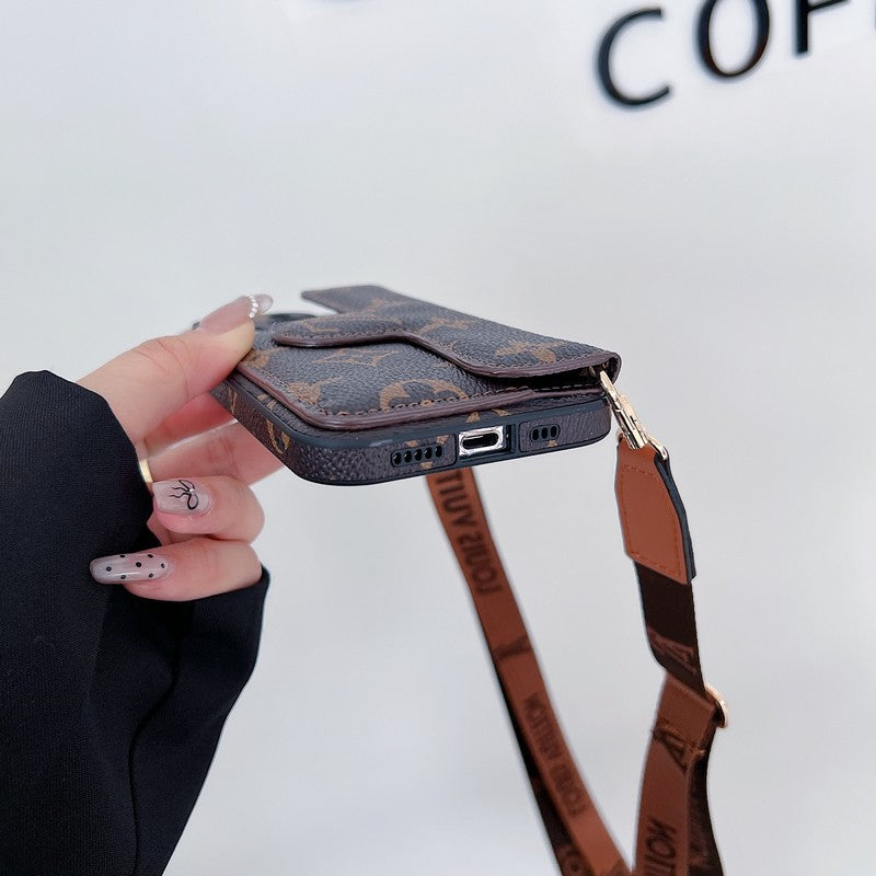 Lou Side Card Holder Crossbody iPhone Case - Bestocase