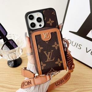 Lou GG Card Holder Chain iPhone Case - Bestocase