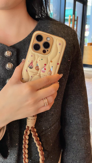 Feather-light Cozy: Chic Cookie-Inspired iPhone Case for Trendsetters - Bestocase