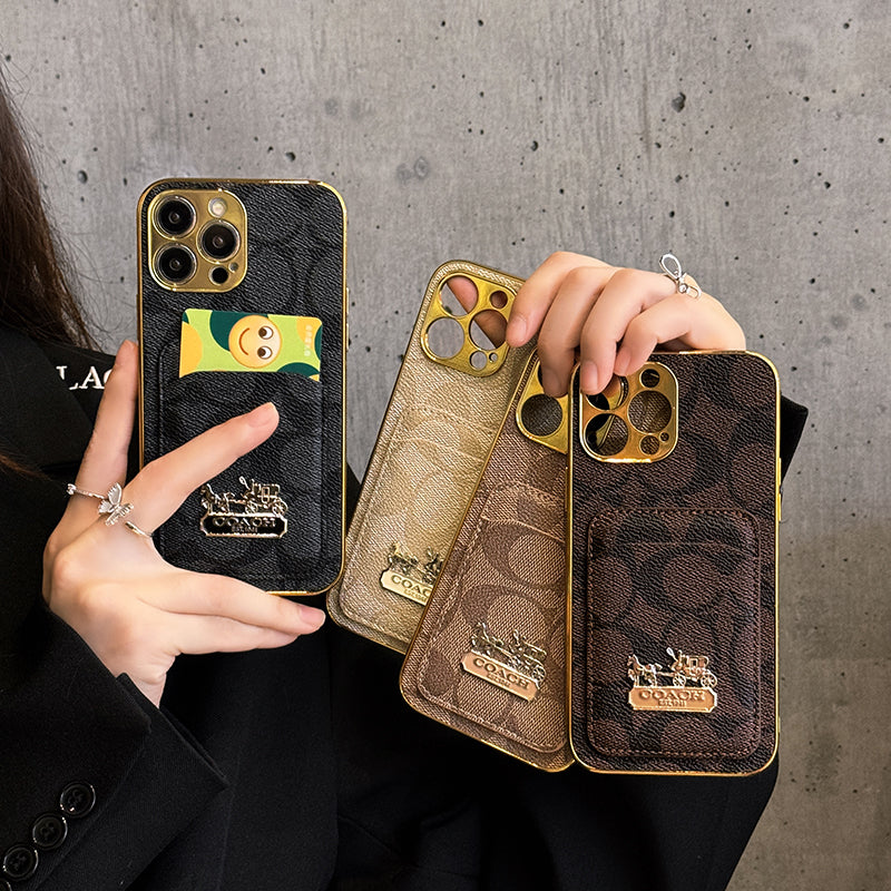 Coa Card Bag Leather iPhone Case - Bestocase