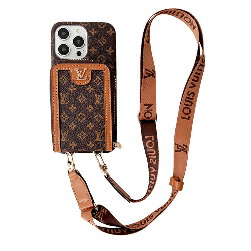 Lou GG Card Holder Chain iPhone Case - Bestocase