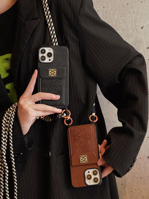 Loe Card Holder Leather iPhone Case - Bestocase