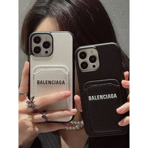 BB Card Holder Leather iPhone Case - Bestocase