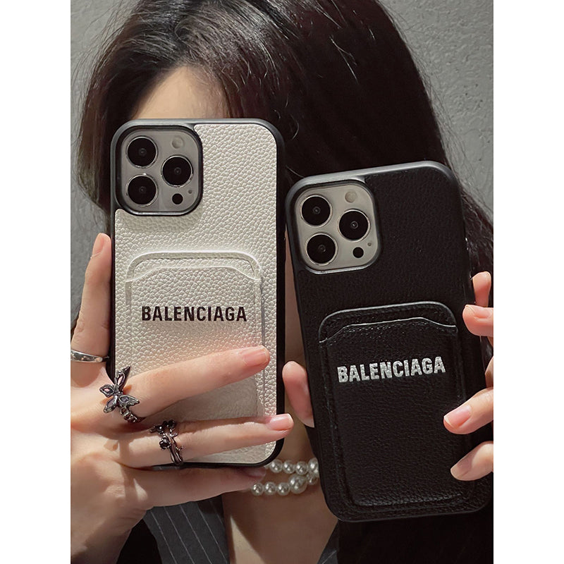 BB Card Holder Leather iPhone Case - Bestocase