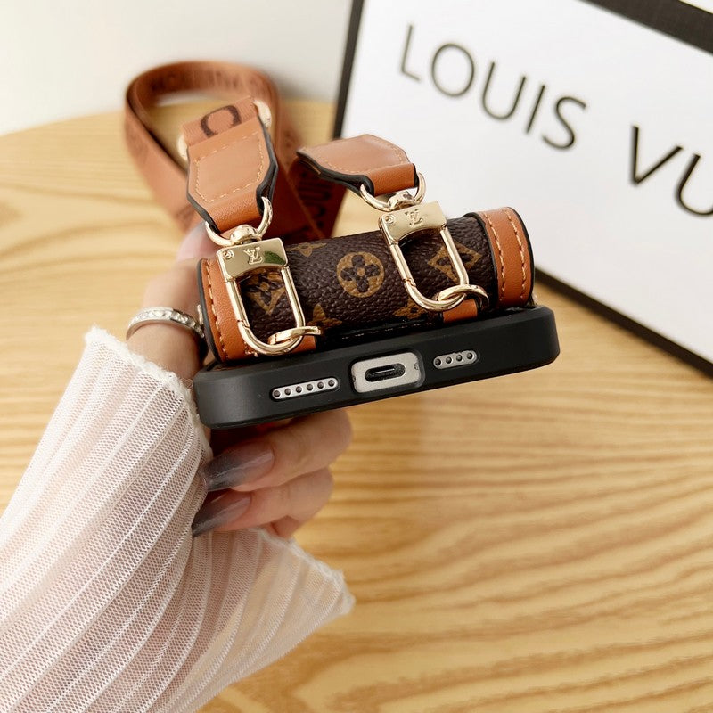 Lou GG Card Holder Chain iPhone Case - Bestocase