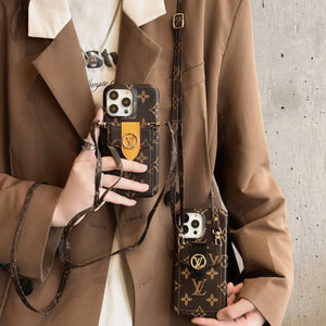 Lou Card Holder Chain iPhone Case - Bestocase