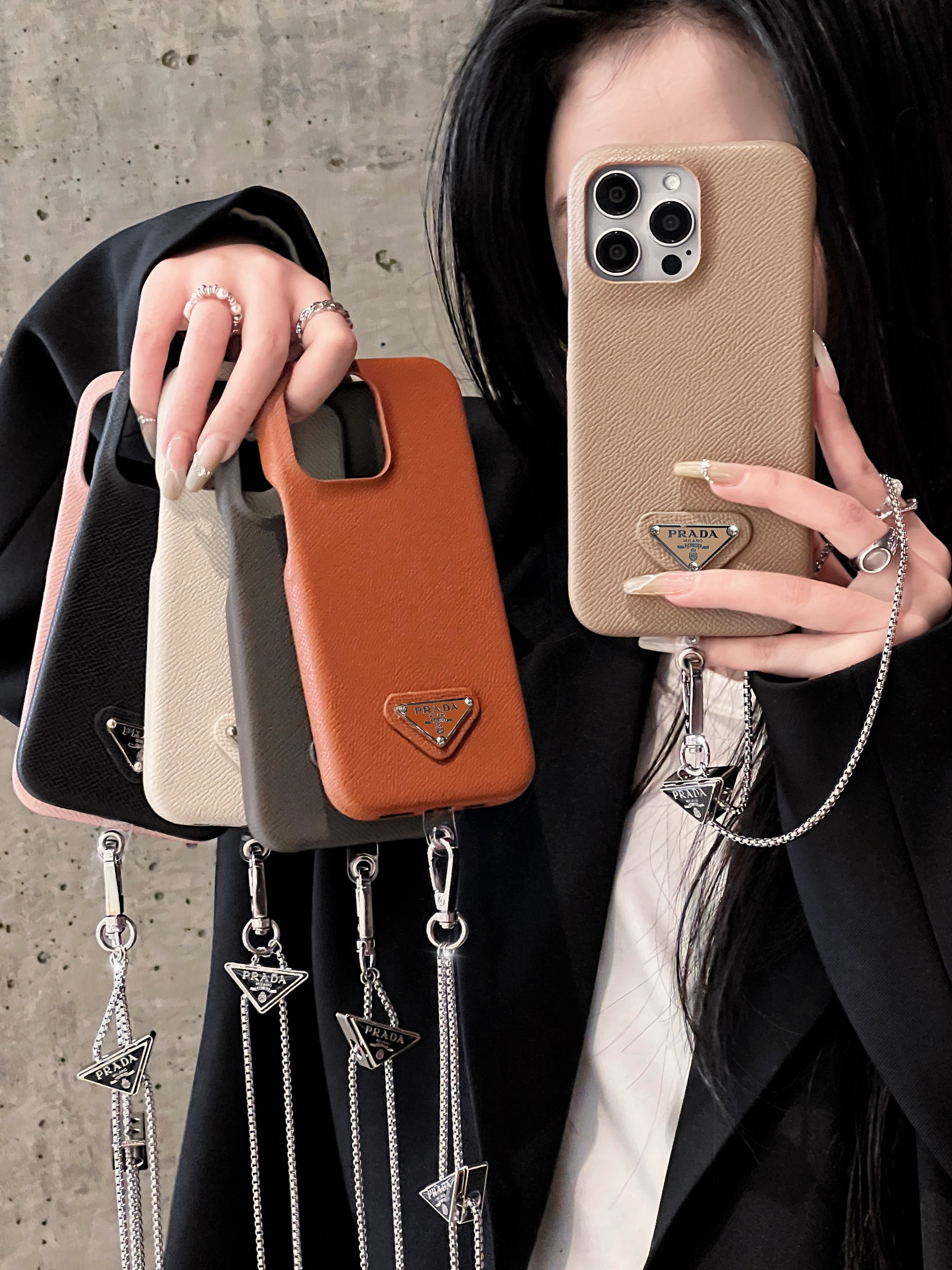 Pra Leather Crossbody iPhone Case - Bestocase
