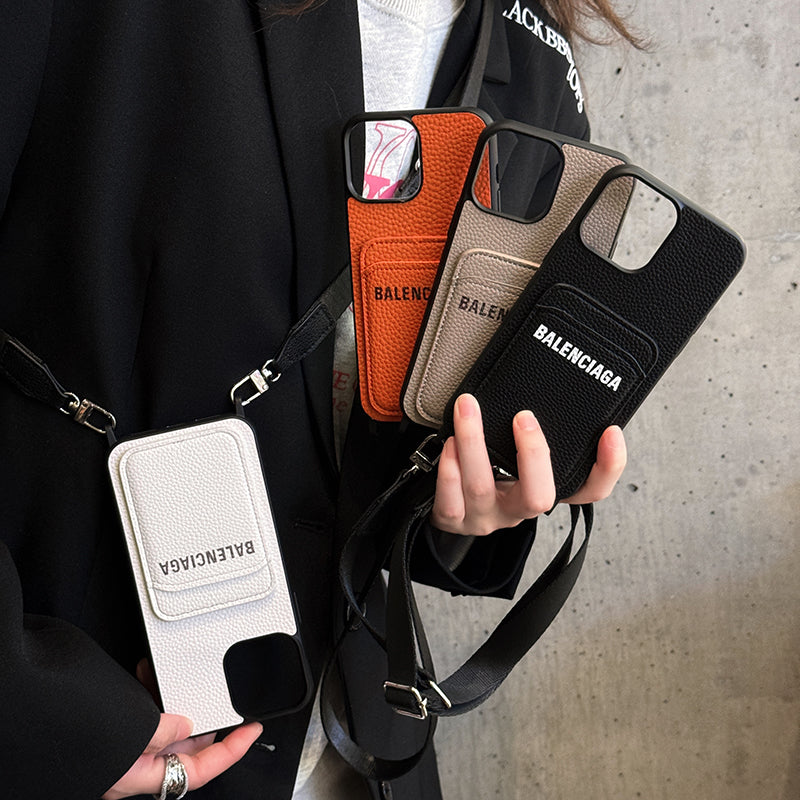 BB Crossbody Leather iPhone Case - Bestocase