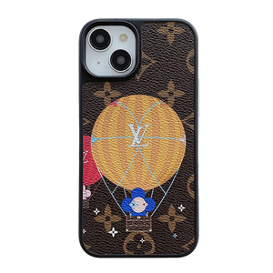 Lou Balloon & Heart Leather iPhone Case - Bestocase