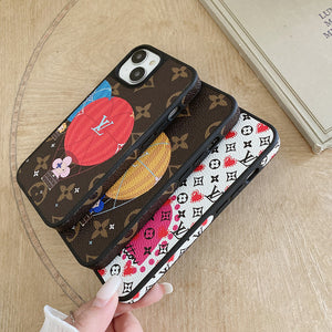 Lou Balloon & Heart Leather iPhone Case - Bestocase