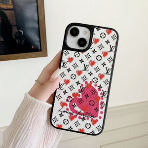 Lou Balloon & Heart Leather iPhone Case - Bestocase