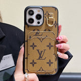 Lou Card Holder Leather iPhone Case - Bestocase