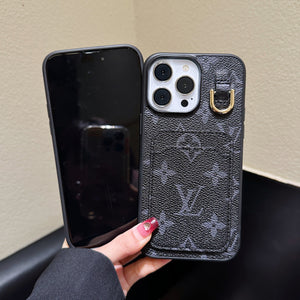 Lou Card Holder Leather iPhone Case - Bestocase