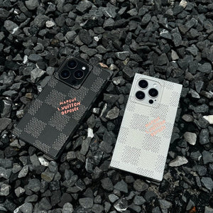 Lou Black & White Sqaure iPhone Case - Bestocase