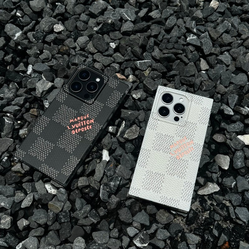 Lou Black & White Sqaure iPhone Case - Bestocase