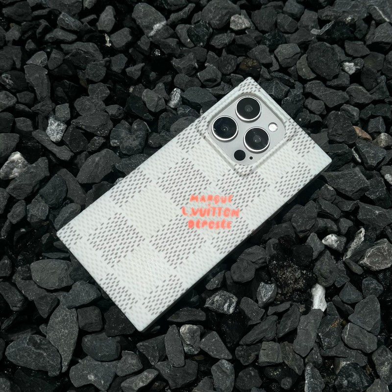 Lou Black & White Sqaure iPhone Case - Bestocase