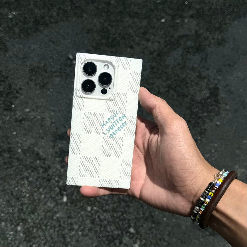 Lou Black & White Sqaure iPhone Case - Bestocase