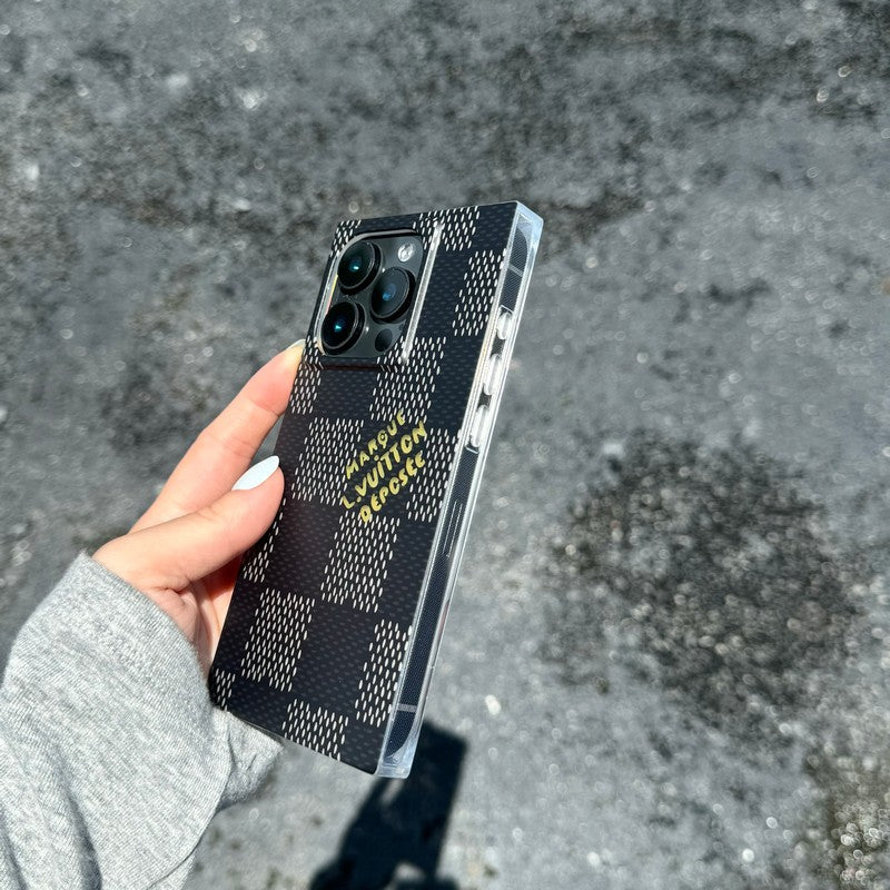 Lou Black & White Sqaure iPhone Case - Bestocase