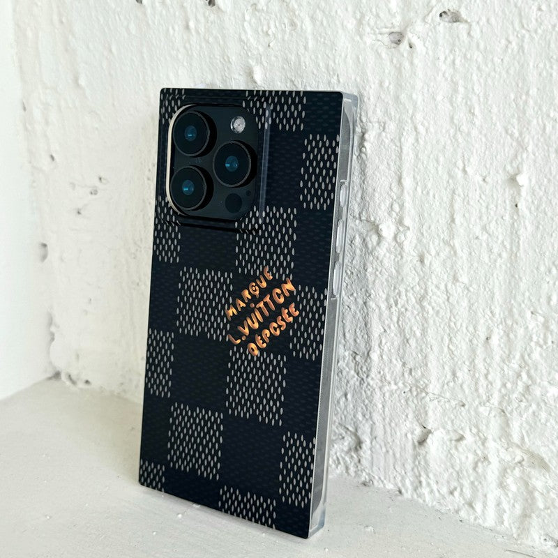 Lou Black & White Sqaure iPhone Case - Bestocase