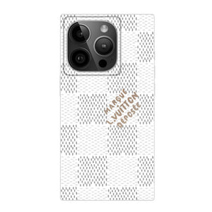 Lou Black & White Sqaure iPhone Case - Bestocase