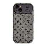 Lou Brown & Black Classic Leather iPhone Case - Bestocase