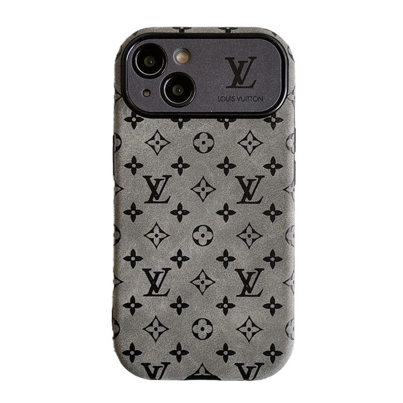 Lou Brown & Black Classic Leather iPhone Case - Bestocase