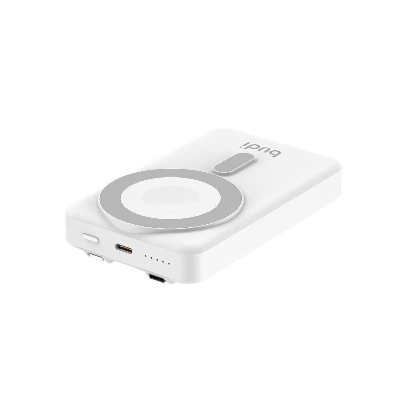 Compact Wireless Charging Power Bank – Fast & Portable for Phones, AirPods & Watches