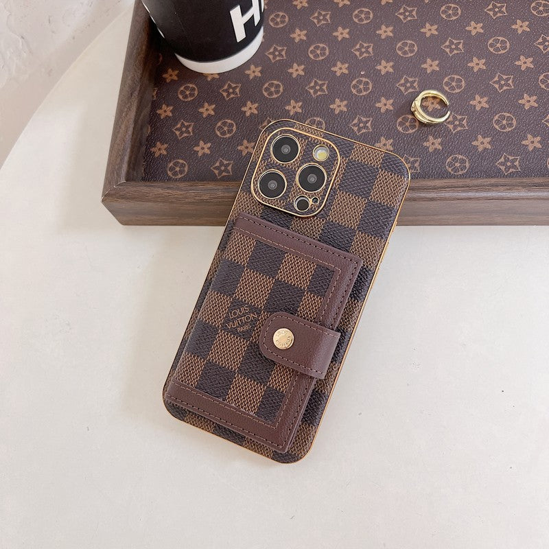 Lou Classic Color Card Bag iPhone Case - Bestocase