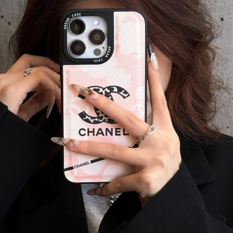 CC Camellia Leather iPhone Case