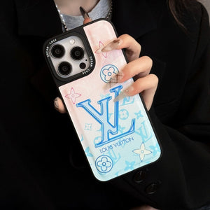 Lou Blue Leather iPhone Case - Bestocase