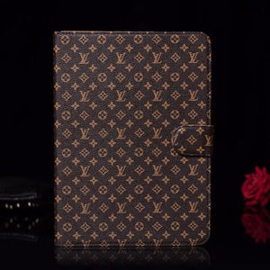 Elegant Monogram Canvas Flip Cover Apple iPad Protective Leather Case - Bestocase