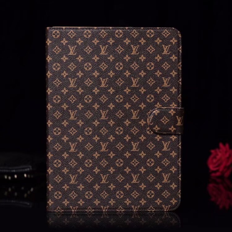 Elegant Monogram Canvas Flip Cover Apple iPad Protective Leather Case - Bestocase