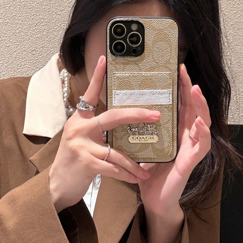 Coa Card Bag Leather iPhone Case - Bestocase