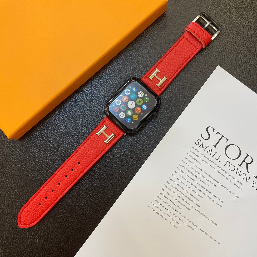 Genuine Pattern Leather Apple Watch Strap - Bestocase