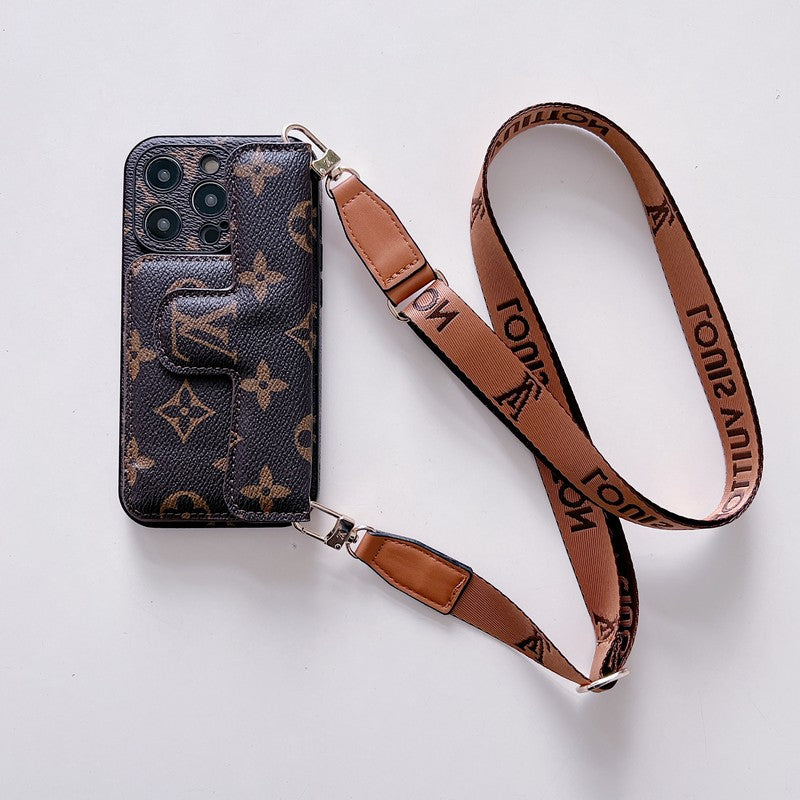 Lou Side Card Holder Crossbody iPhone Case - Bestocase