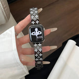 EMBOSSED METAL APPLE WATCH STRAP - Bestocase