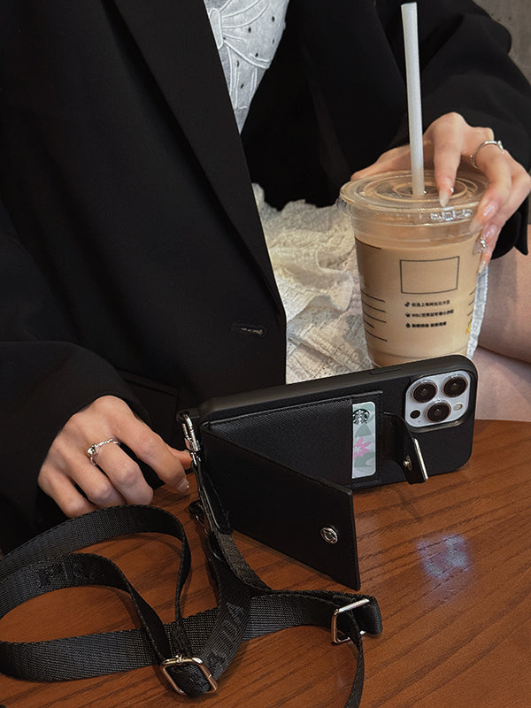 Pra Crossbody Leather iPhone Case - Bestocase