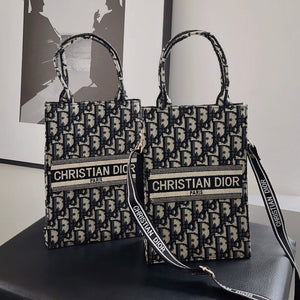 Classic Tote Bag With Crossbody Strap - Bestocase