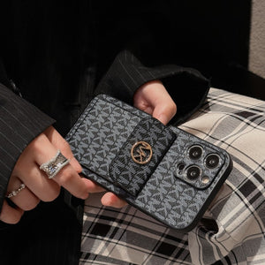 MK Card Bag Gold iPhone Case - Bestocase