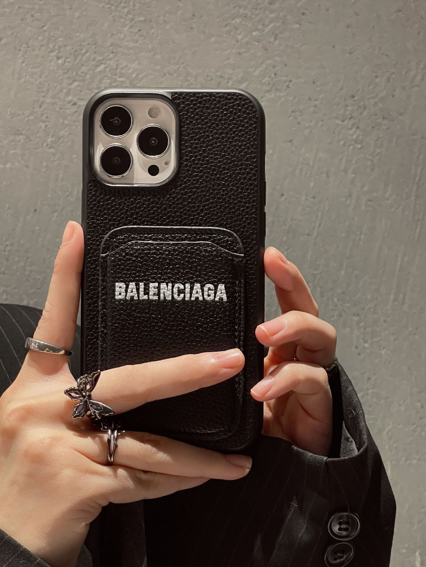 BB Card Holder Leather iPhone Case - Bestocase