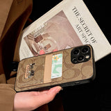 Coa Card Bag Leather iPhone Case - Bestocase