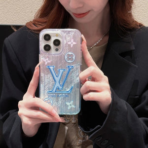 Lou Pink & Blue iPhone Case - Bestocase