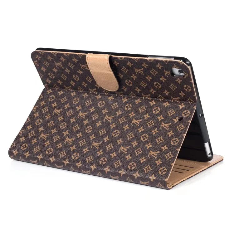 Luxury Canvas Monogram Leather Fresh Summer Theme Pattern Apple iPad case - Bestocase