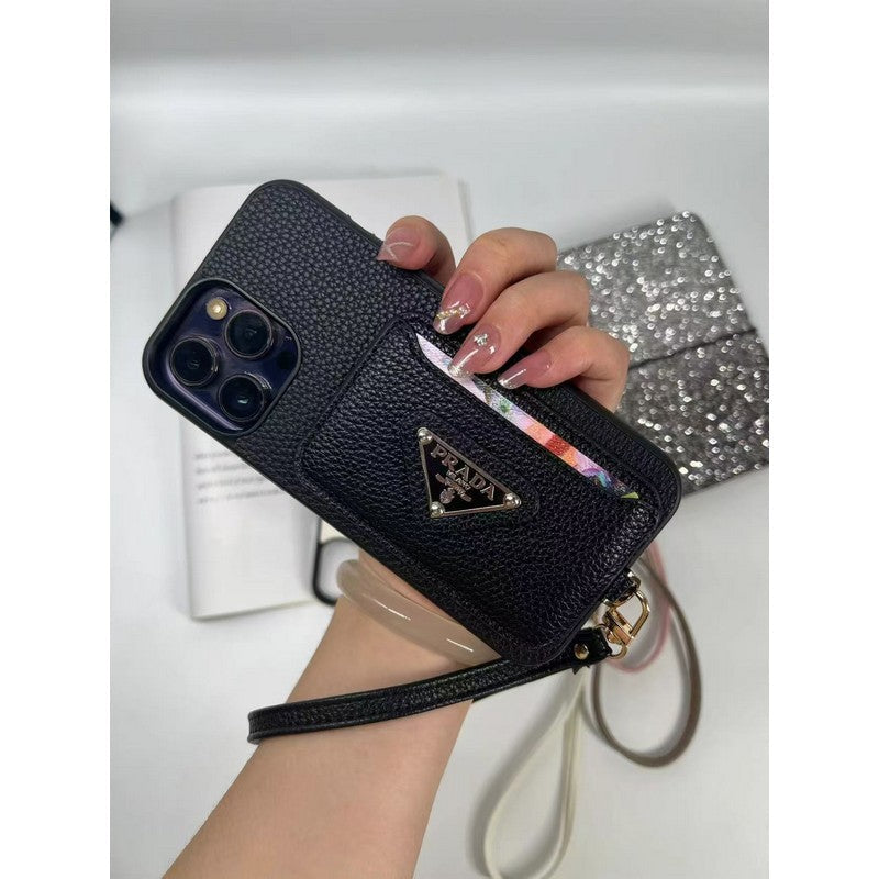 Pra Four Colors Card Bag iPhone Case - Bestocase