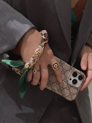 Lou Silk Wristband iPhone Case - Bestocase