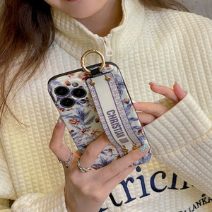 CD Purple & White Wristband iPhone Case - Bestocase