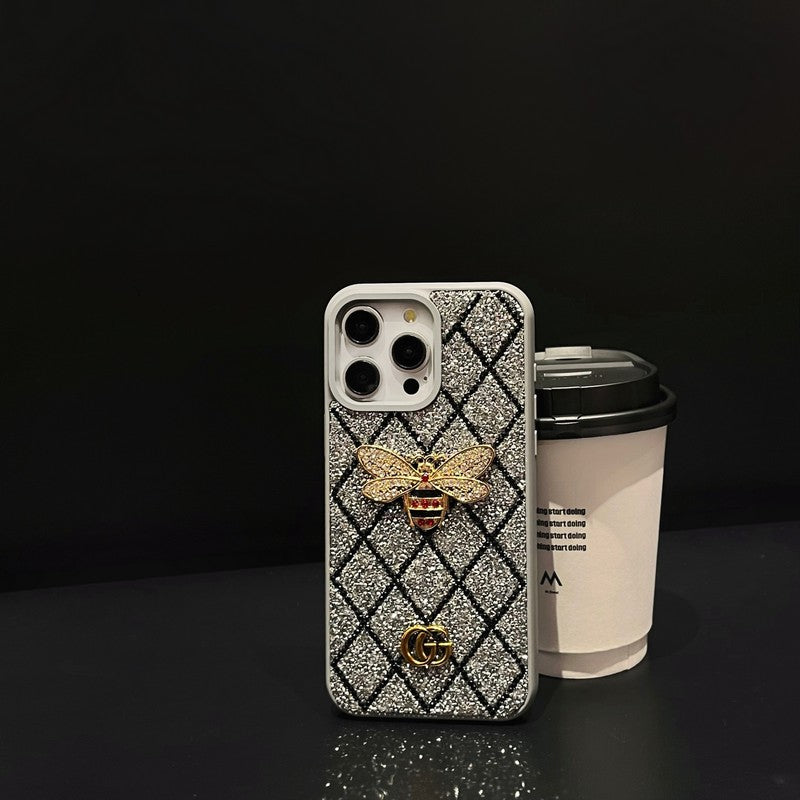 GG Bee Diamond iPhone Case - Bestocase