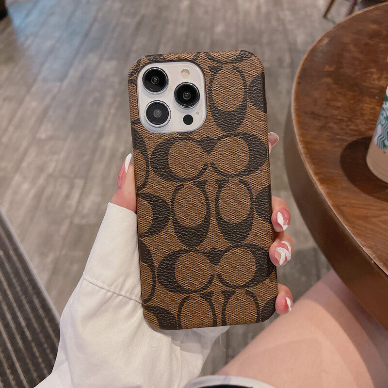 Classic Coach iPhone Case Brown -JDK241426 - Bestocase